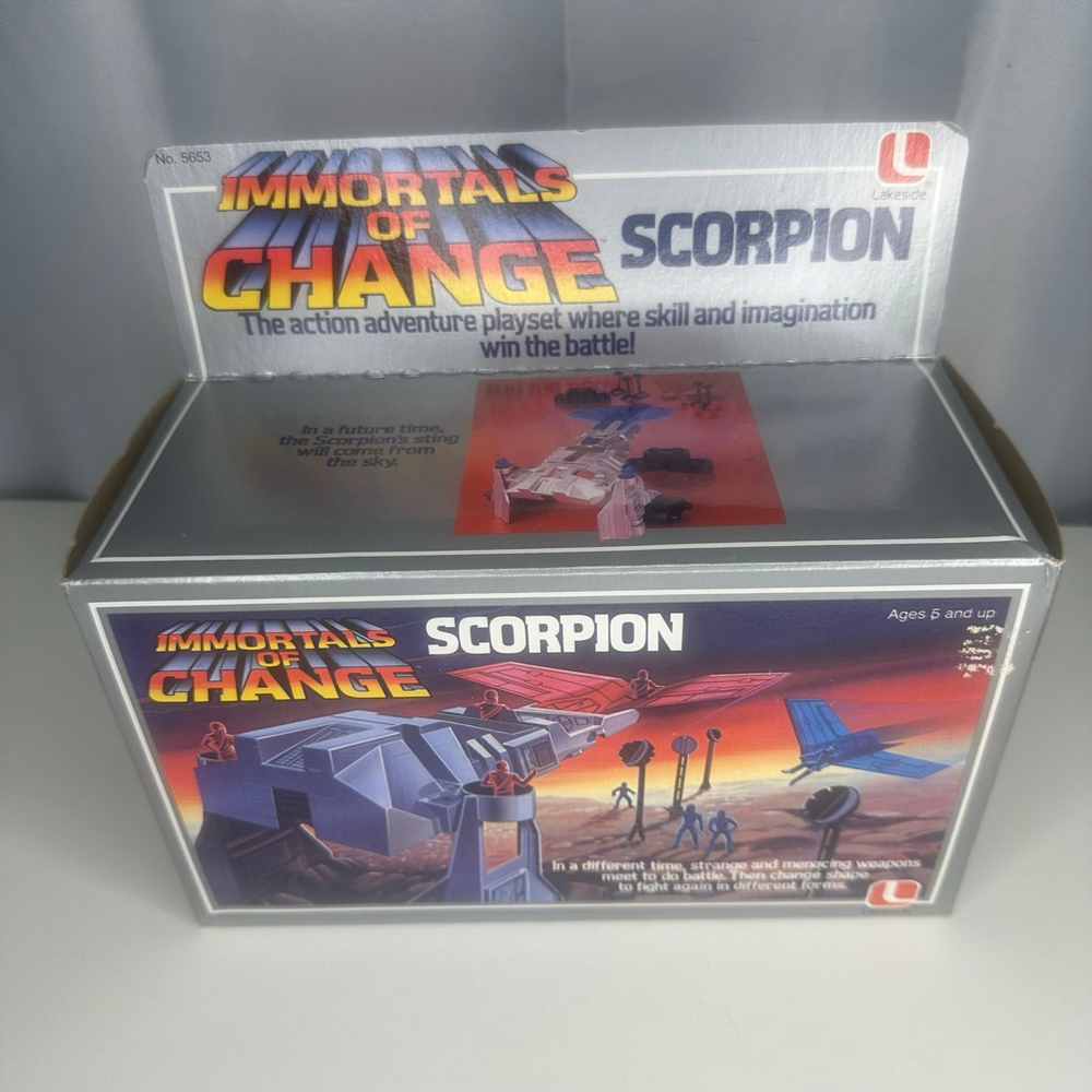 New in Box Vintage Lakeside Toys "Immortals of Change: Scorpion" Action Playset